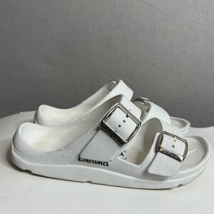 Birkenstock Betula White Foamy Rubber Sandals  Size 5